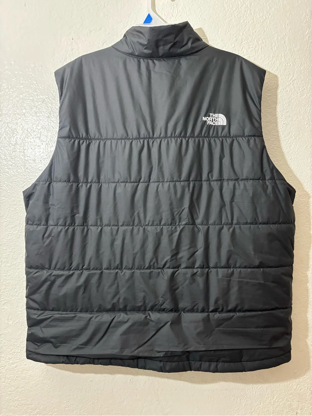The North Face Black Quilted Puffer Vest with Safelite Logo